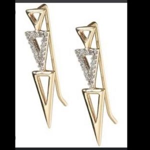 Adina Reyter 14k gold and diamond ear wing earring